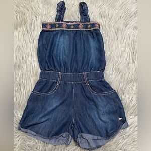 Denim Blue Kids Girls Romper Size 5/6 Years